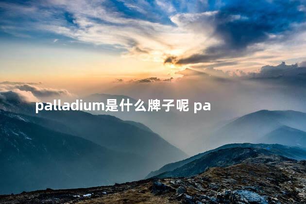 palladium是什么牌子呢 palladium舒服吗